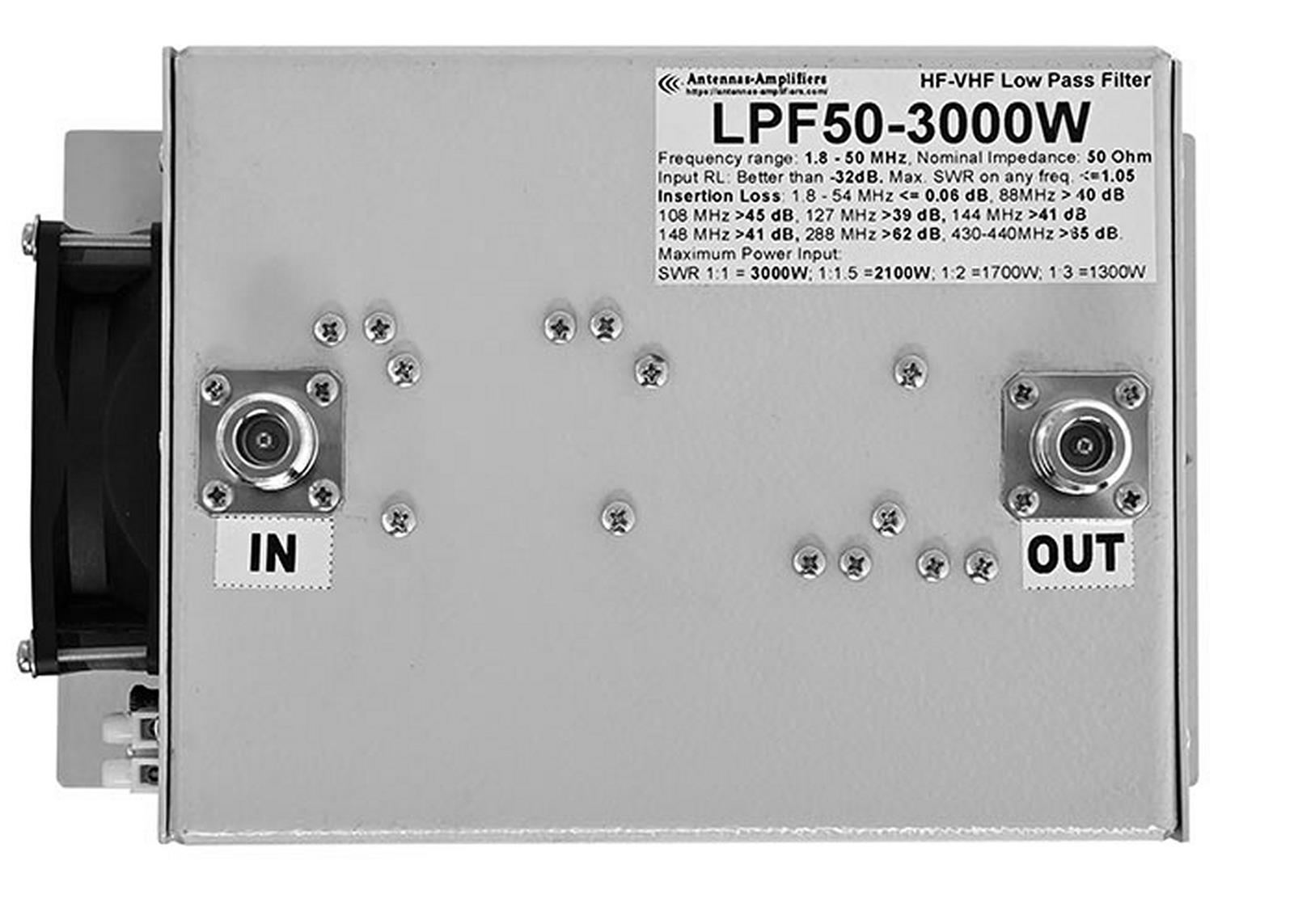 Antennas-Amplifiers 5715 Antennas-Amplifiers LPF50 HF/6-Meter