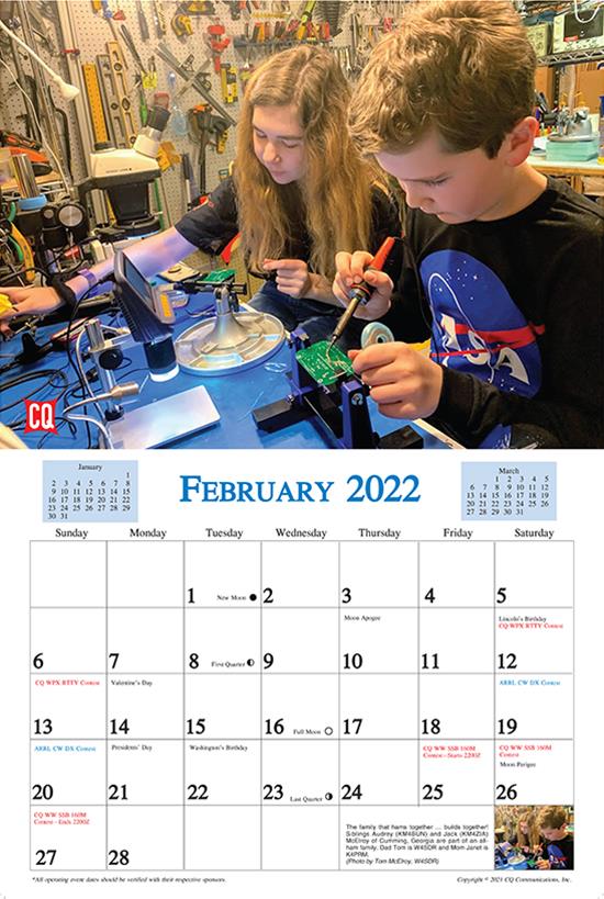 Cq Contest Calendar 2022 Cq Publications 2022Calendar Cq Amateur Radio 2022-23 Calendars | Dx  Engineering