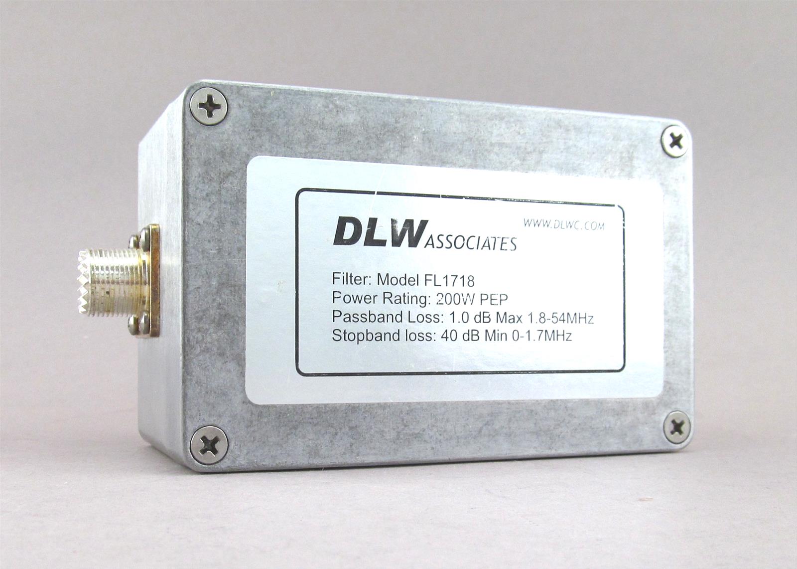 DLW Associates FL1718 DLW Associates AM Broadcast Band Brick-Wall
