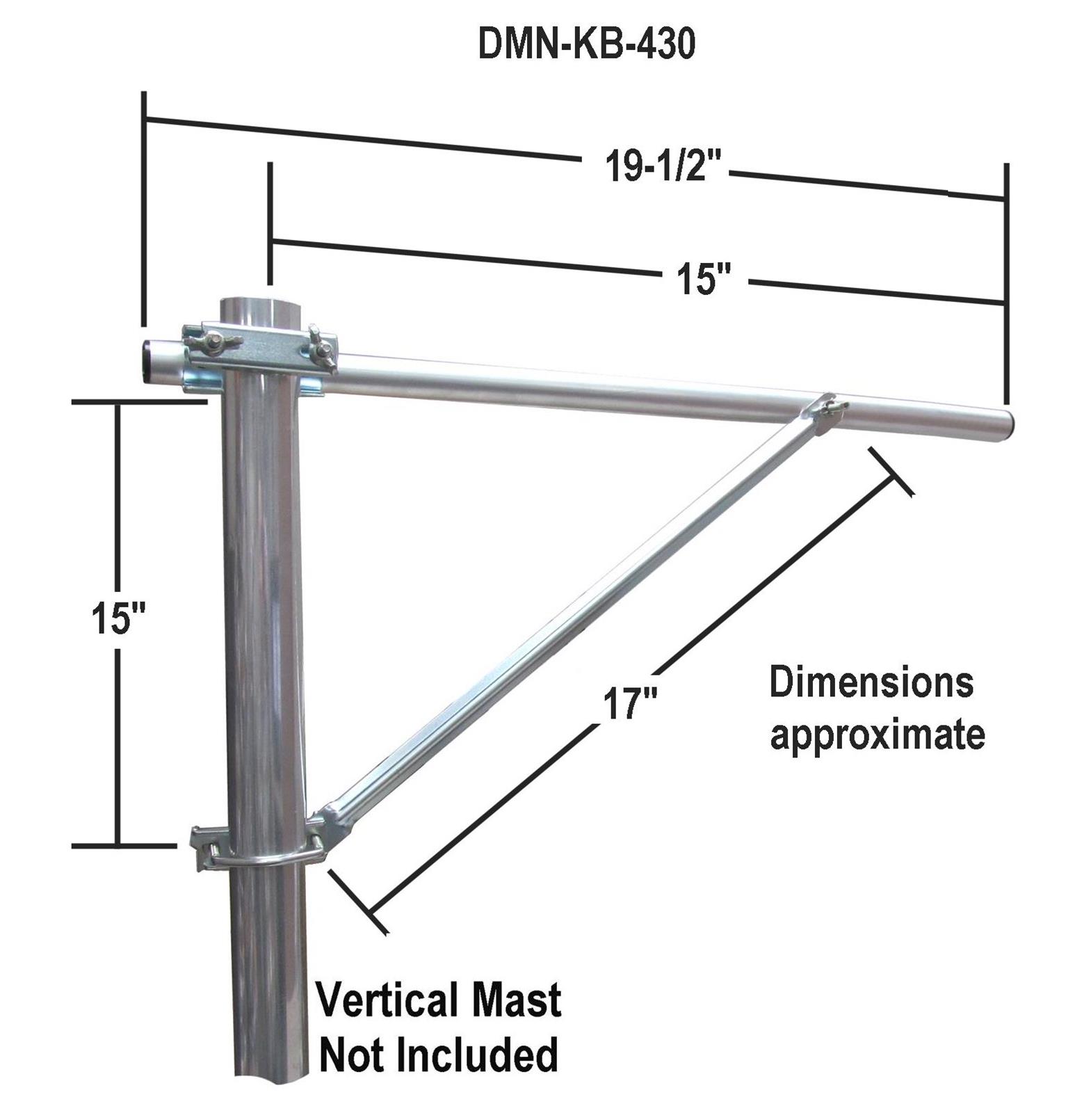 Diamond Antenna KB430 Diamond Antenna Yagi Support Brackets | DX ...