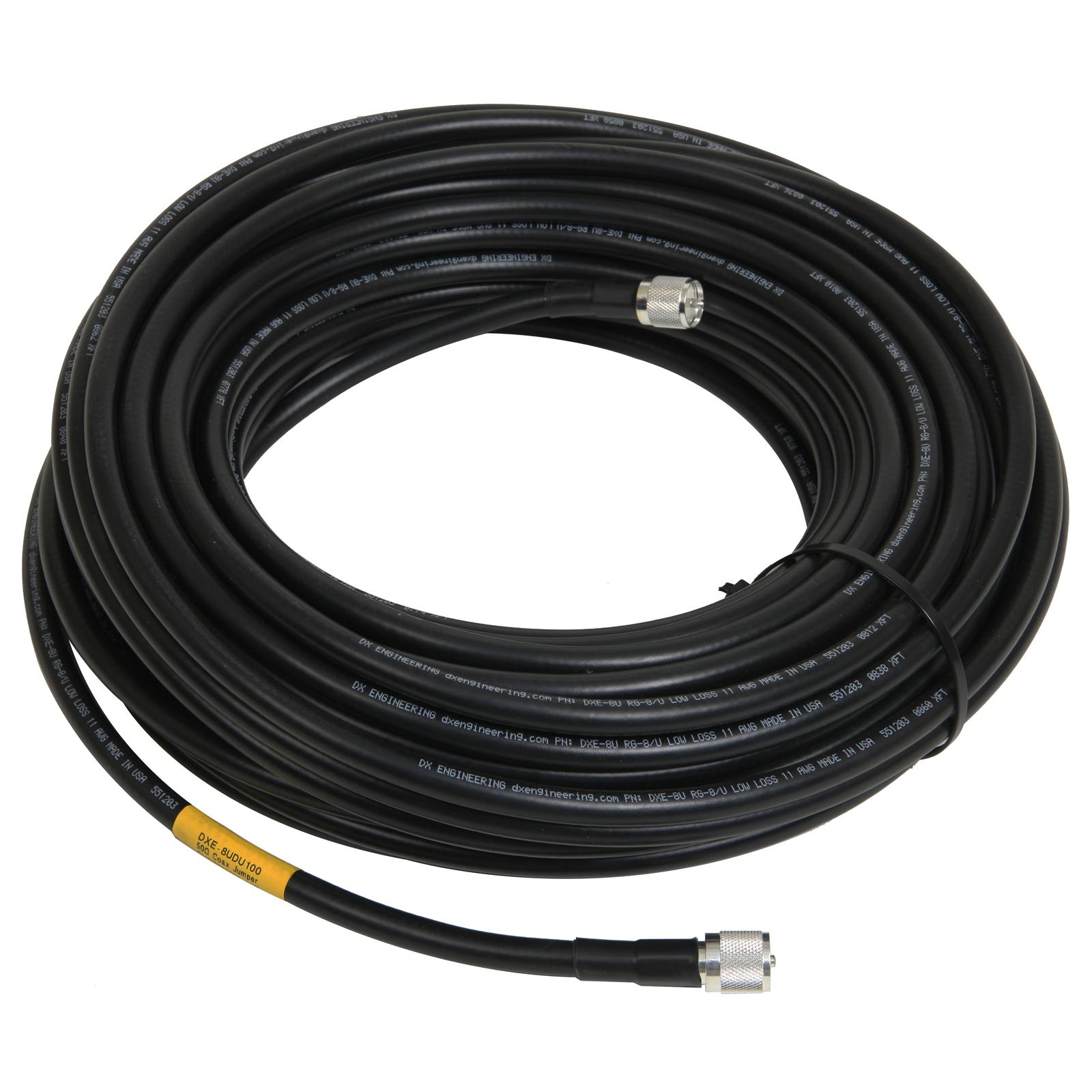 DX Engineering DXE-8UDU100 DX Engineering RG-8/U 50-ohm Coax Cable ...