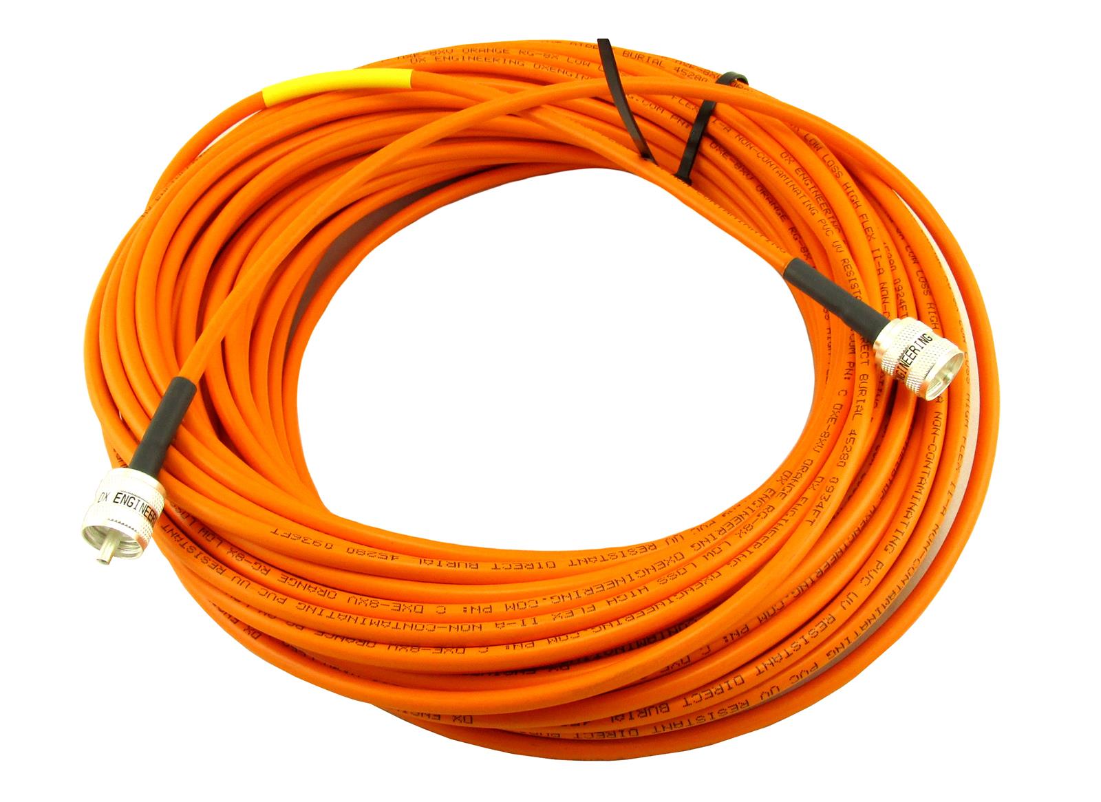 Dx Engineering Dxe 8xvdx100 Dx Engineering Rg 8x High Visibility Orange 50 Ohm Coaxial Cable 1048