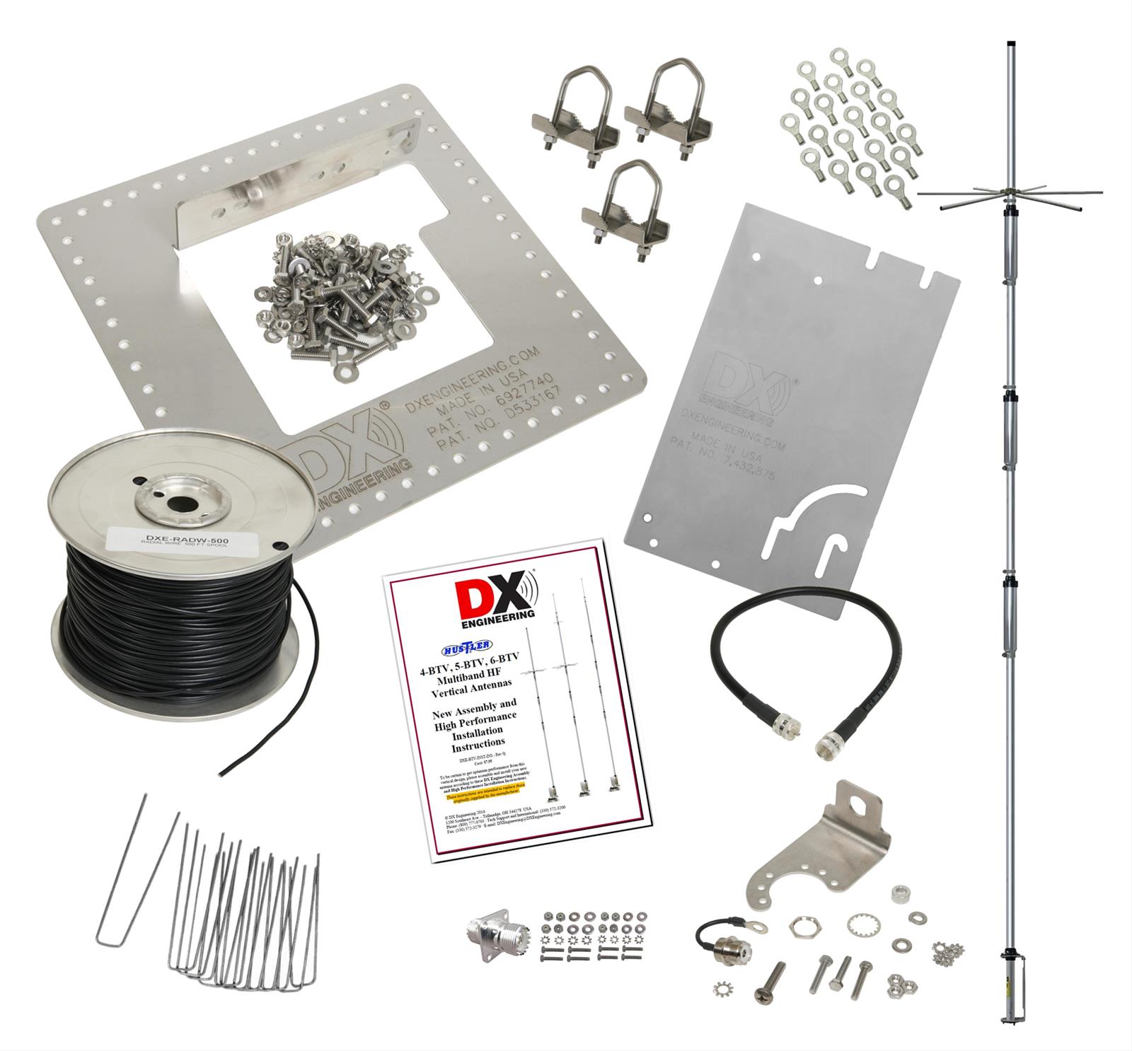 Dx Engineering Dxe Hsr Btv P Dx Engineering S Btv Band High Performance Hf Vertical Antenna