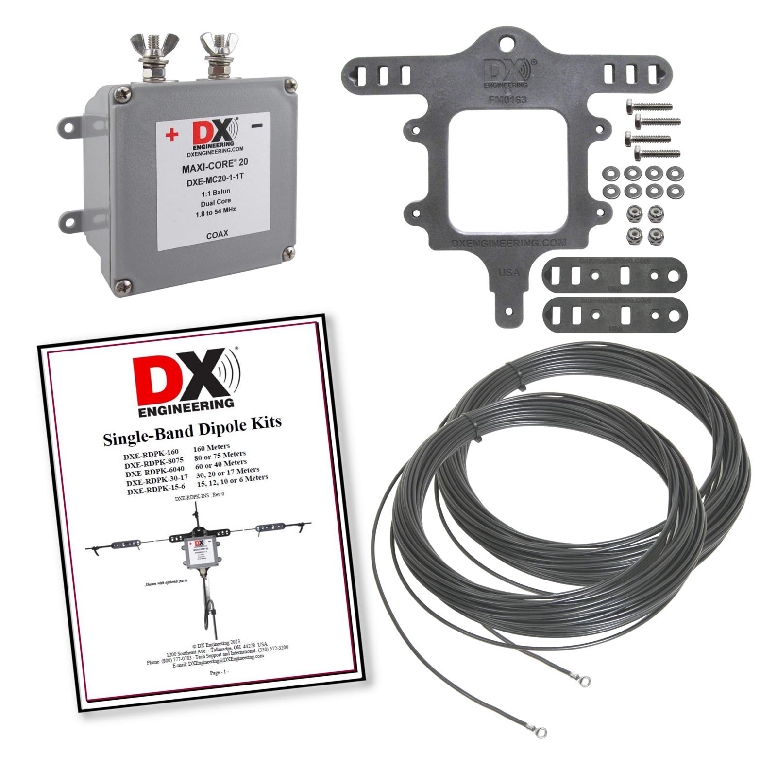 DX Engineering DXE-RDPK-6040 DX Engineering Single-Band Dipole Antenna Kits  | DX Engineering