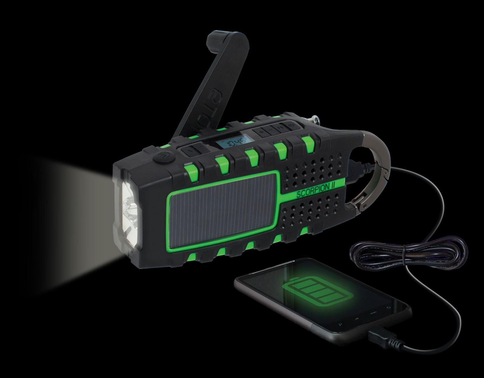 Eton Corporation NSP101WXGR Eton Scorpion II MultiPurpose AM/FM/NOAA Radios DX Engineering