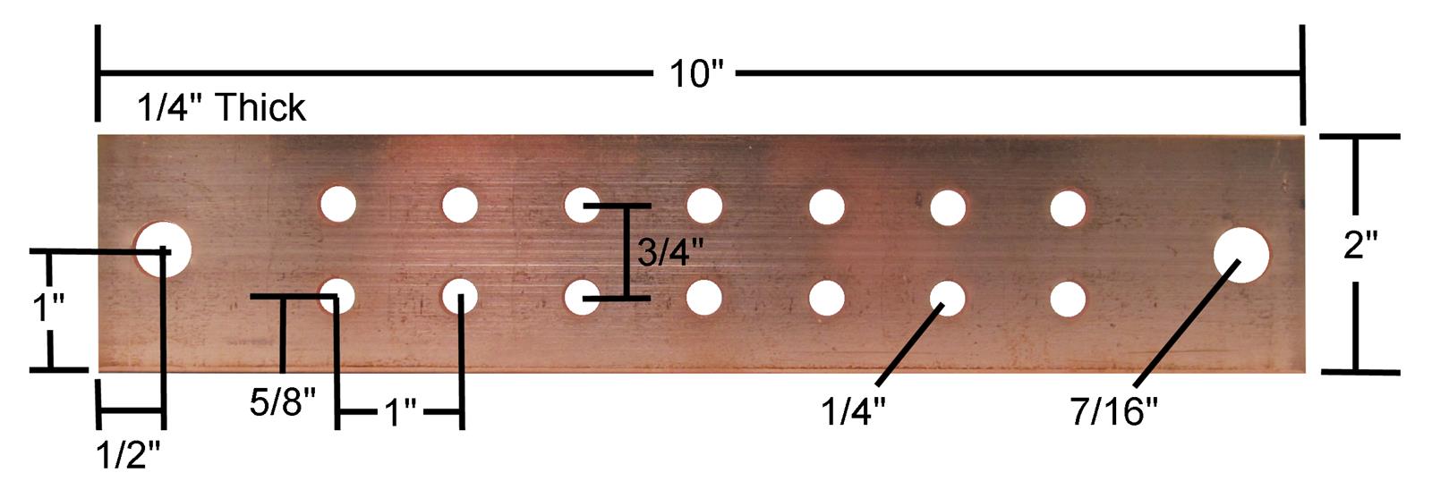 Erico EGBA14210JF ERICO Copper Grounding Bars DX Engineering