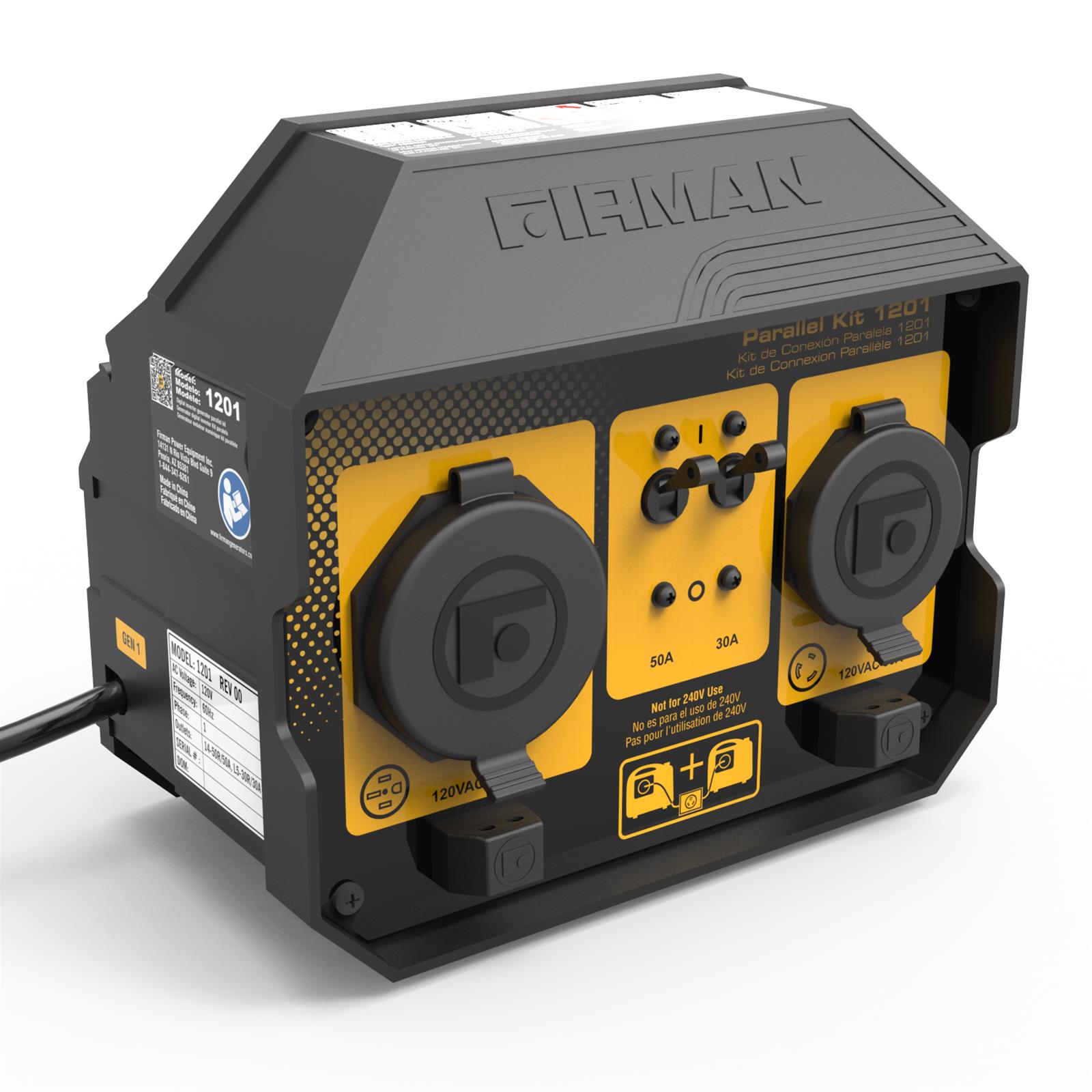 Firman 1201 Firman 50A Portable Generator Parallel Kits DX Engineering