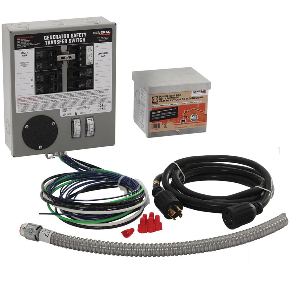 Generac 6408 Generac Portable Generator Manual Transfer Switch Kits Dx Engineering