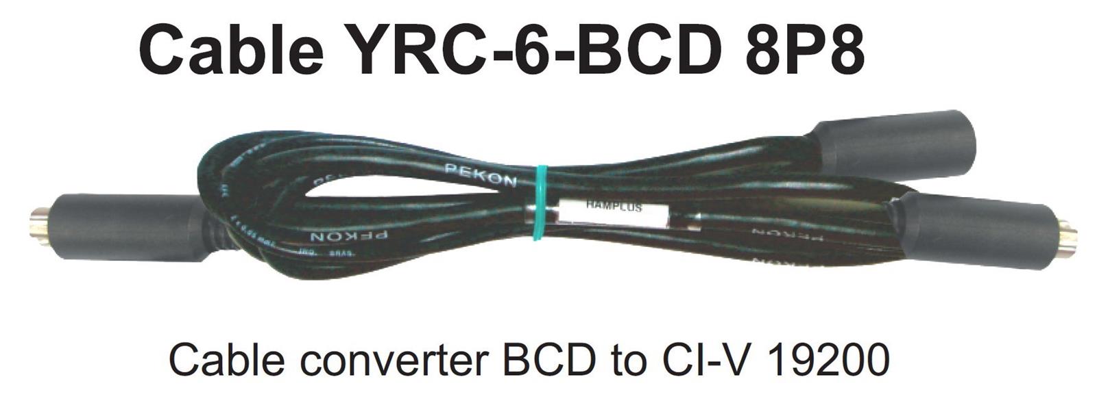 Hamplus YRC6BCD8P8 Hamplus Band Data Interface Cables DX Engineering