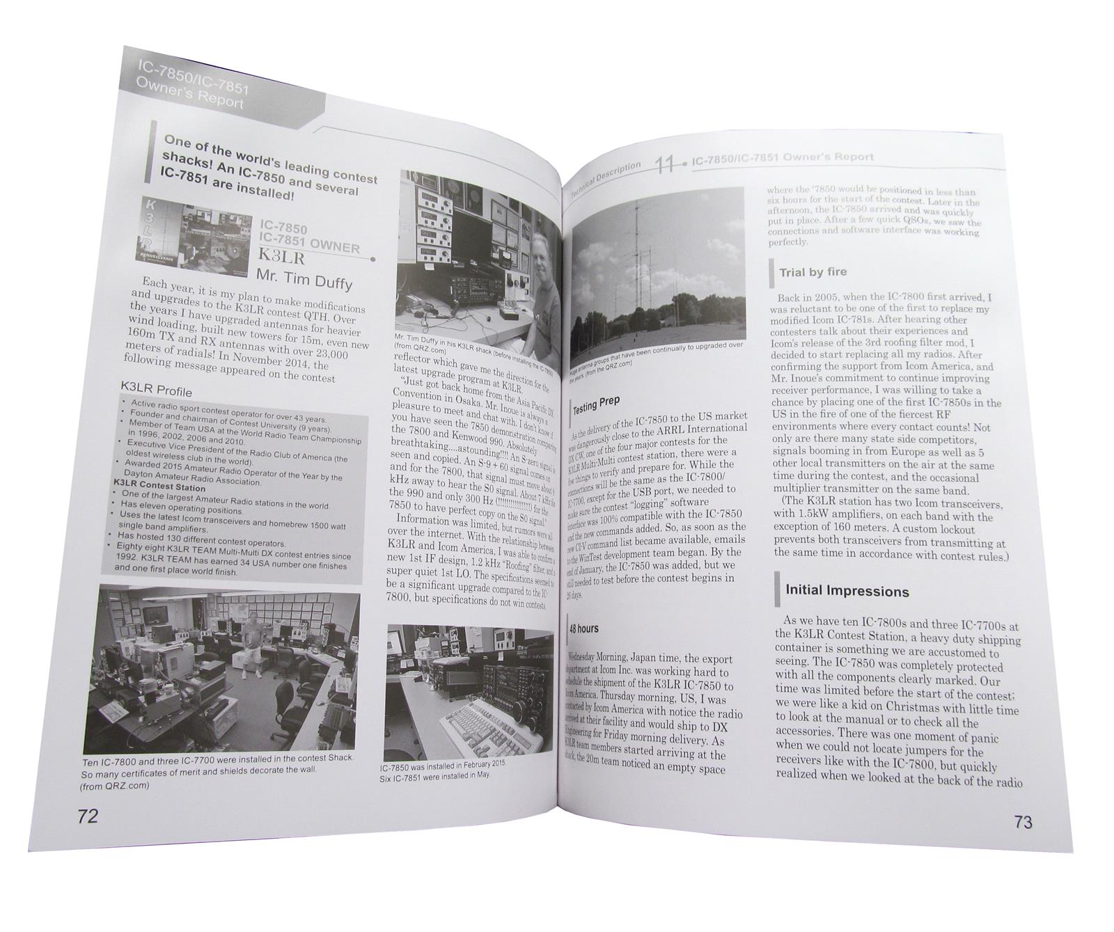 785051BOOK IC7850/IC7851 Technical Reference Books DX Engineering