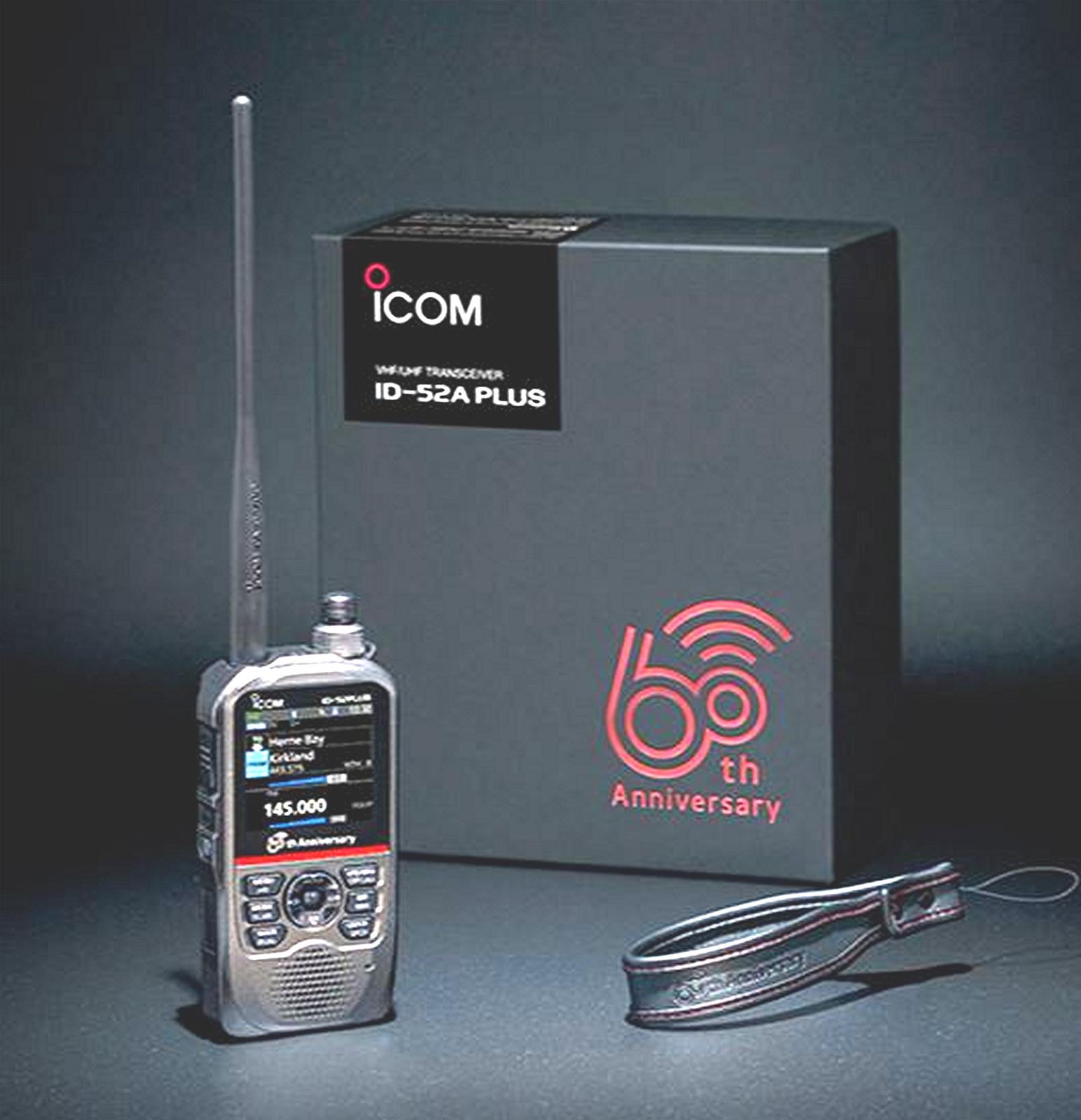 ICOM ID52APLUSANN-OB ICOM ID-52A PLUS 60th Anniversary Limited Edition  VHF/UHF Multi-Function D-Star Handheld Transceiver | DX Engineering