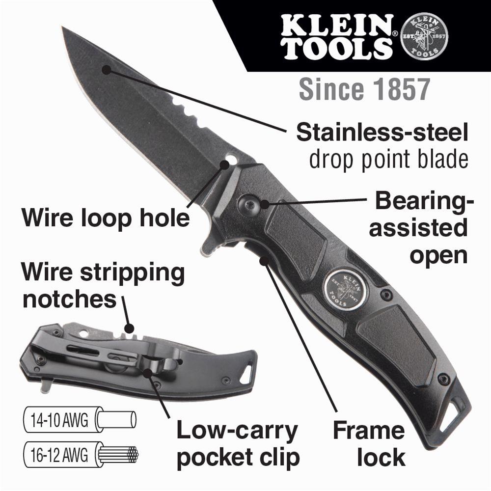 Klein Tools 44228 Klein Tools Electrician's Pocket Knives | DX