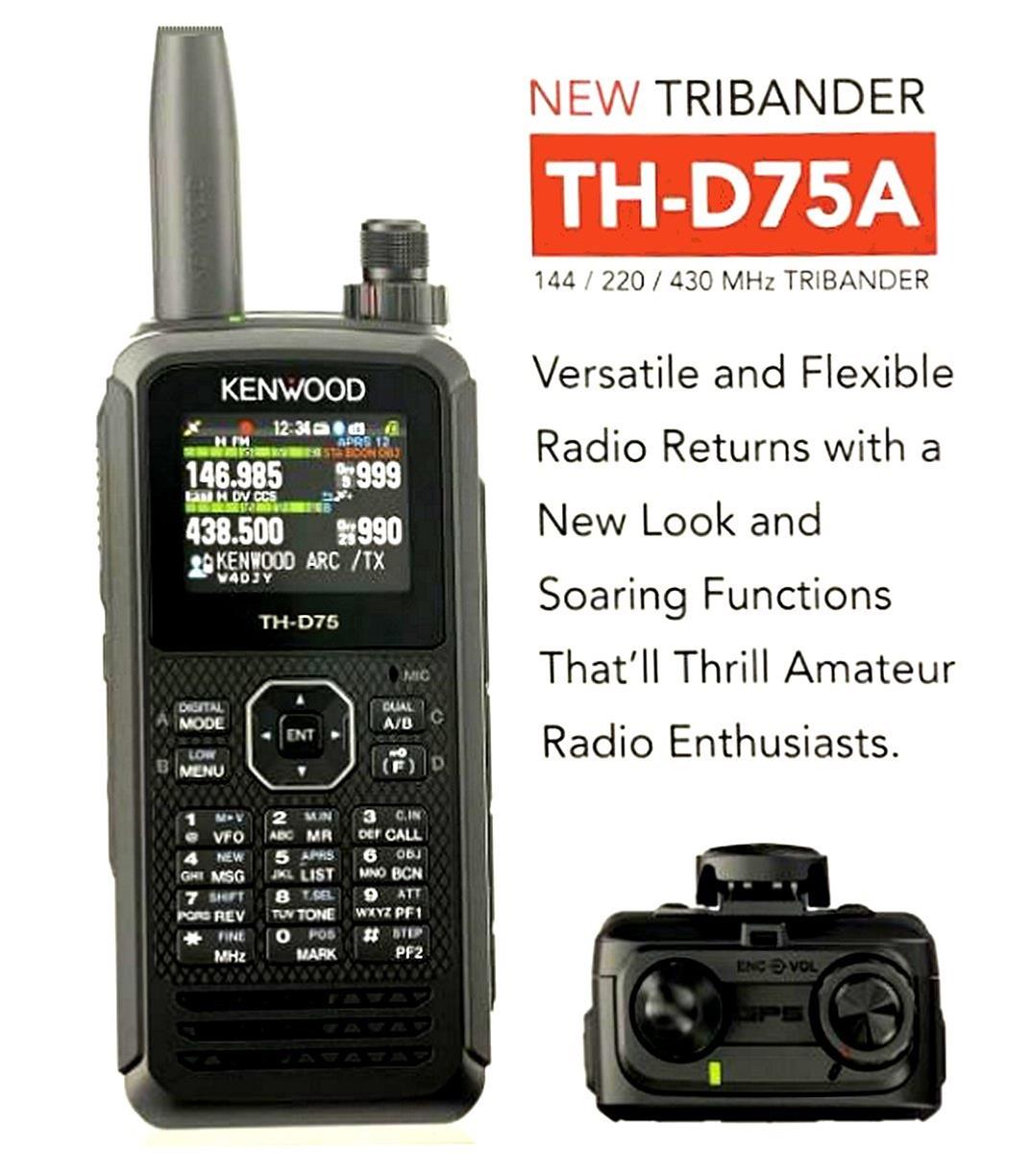 Kenwood TH-D75A Kenwood TH-D75A Tri-Band 144/220/430 MHz D-Star/APRS ...