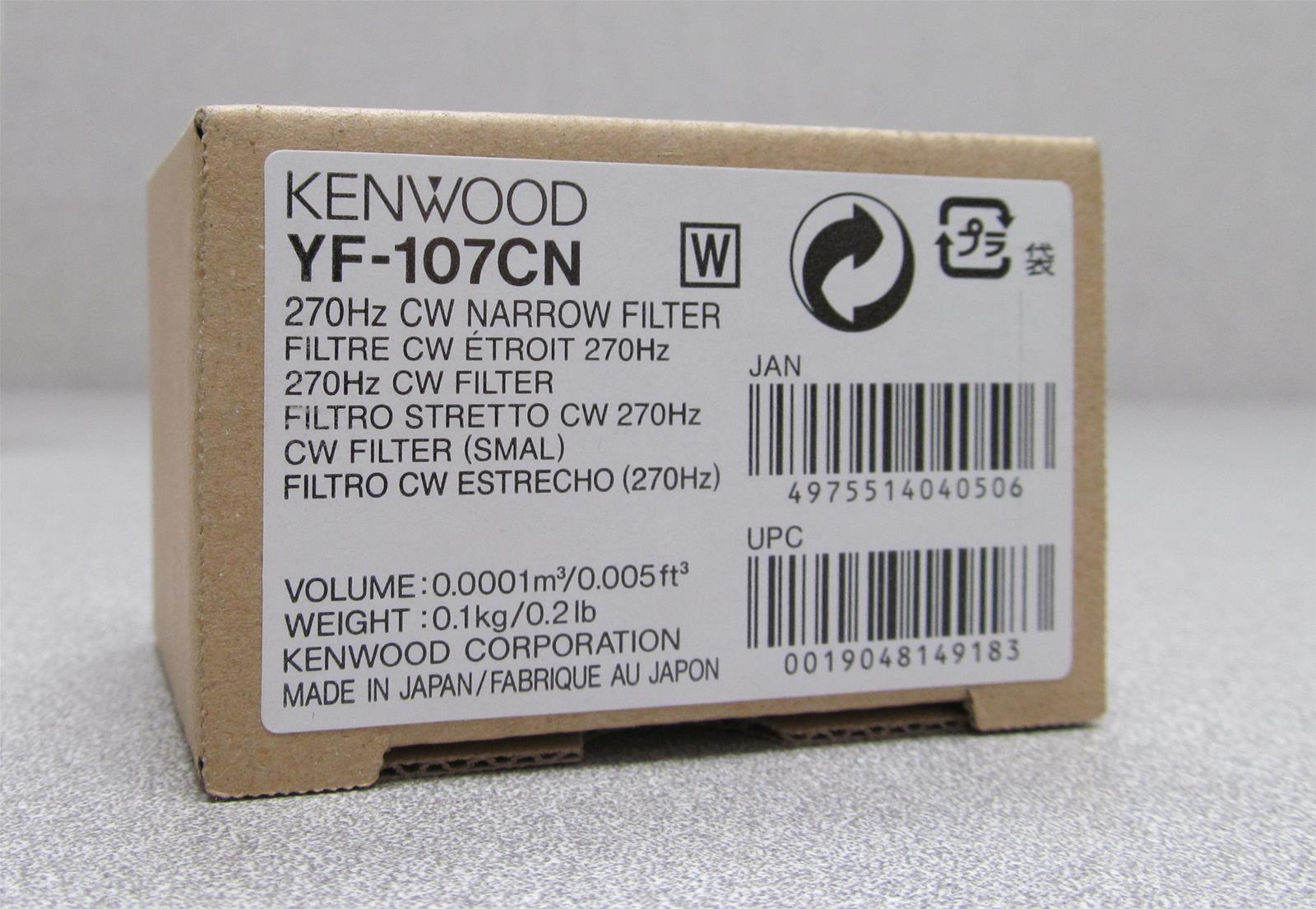 Kenwood YF-107CN Kenwood Crystal Filters | DX Engineering