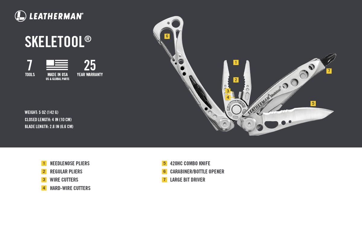 Leatherman 832200 Leatherman Skeletool MultiTools DX Engineering
