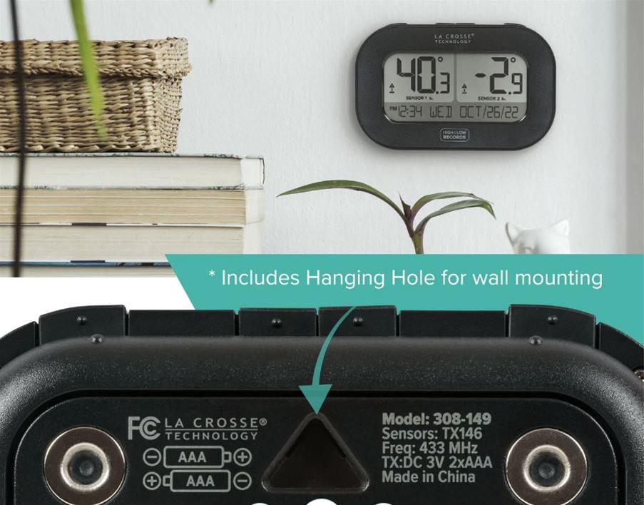 La Crosse Technology 30804747INT La Crosse Technology Wireless Dual