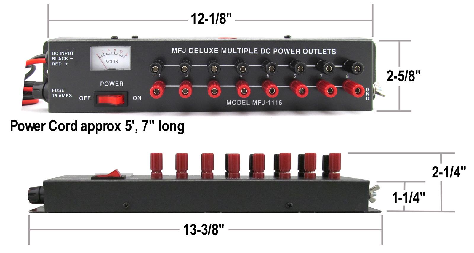 MFJ-1116 電源分電盤 Amazon.co.jp: MFJ-1116 シャックやモービルの配線をすっきり