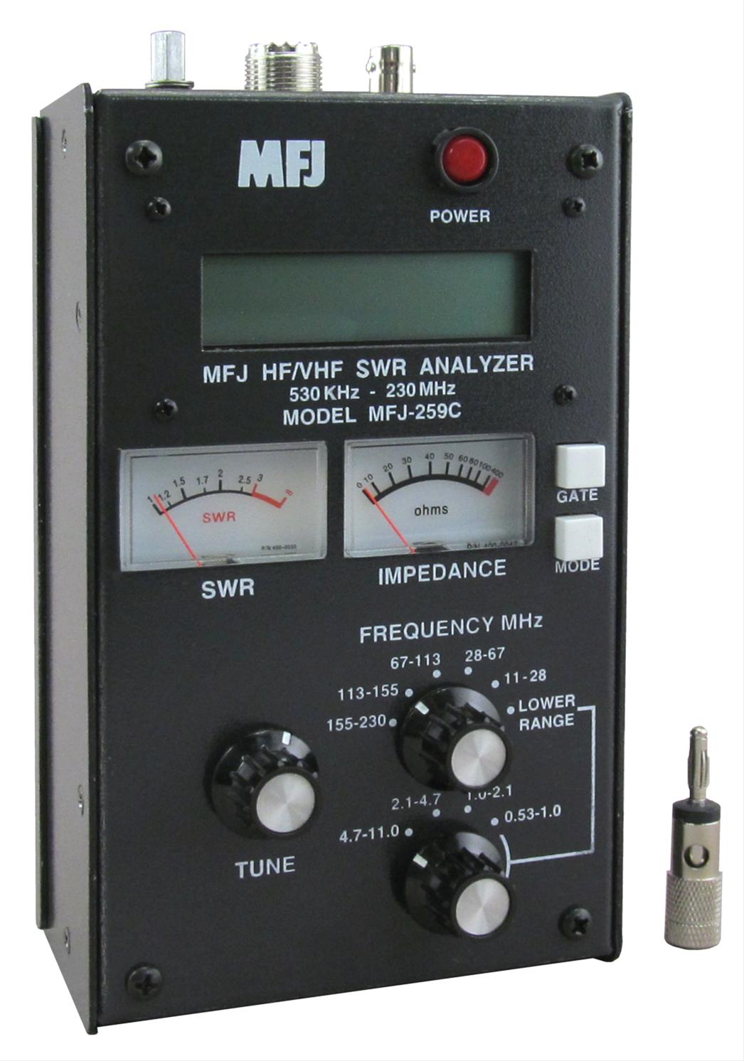 MFJ MFJ-259C MFJ 259C 530 kHz - 230 MHz Antenna SWR Analyzers | DX  Engineering
