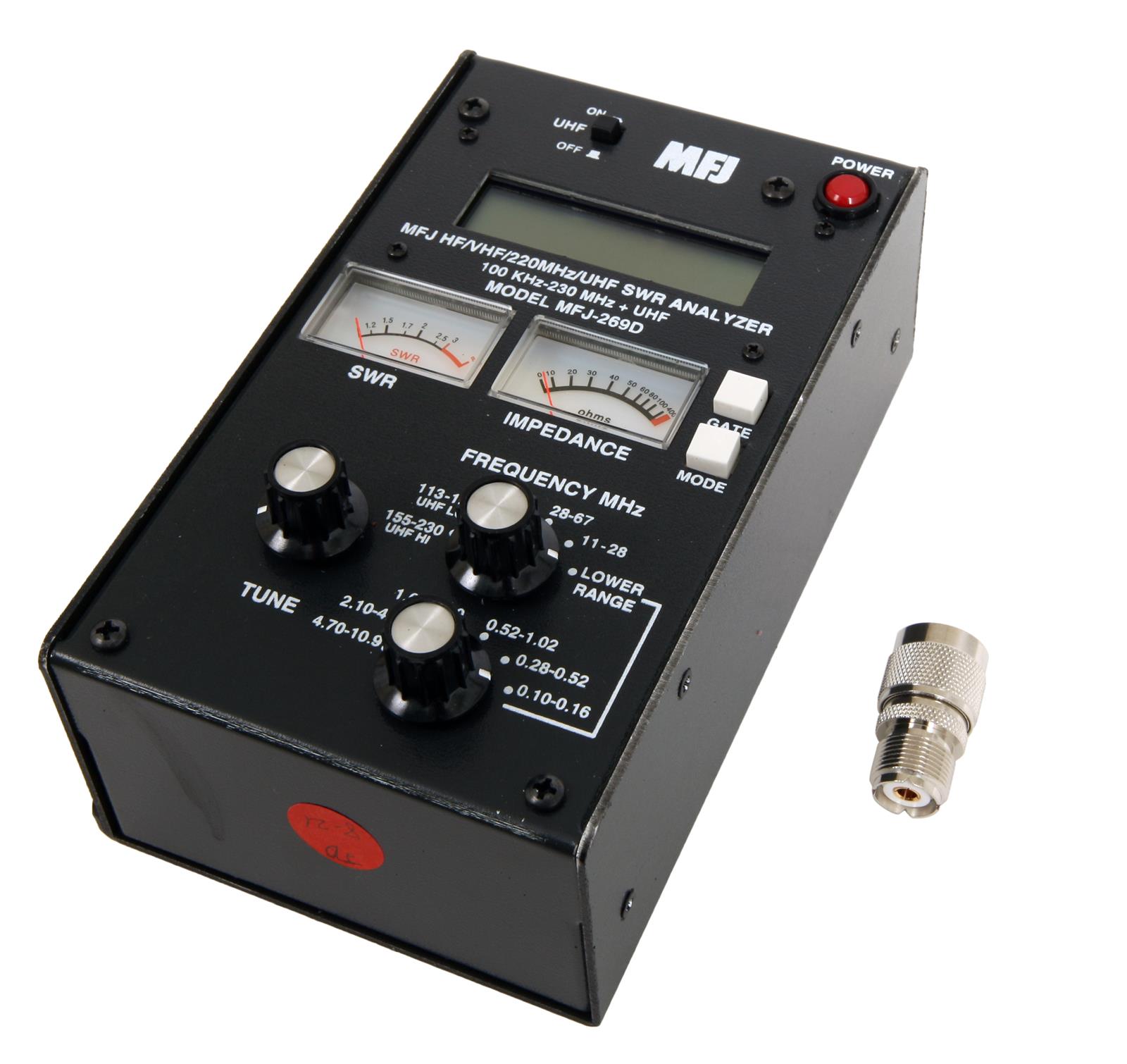 MFJ MFJ269D MFJ269D 100 kHz160 kHz, 260 kHz to 230 MHz, 415470 MHz