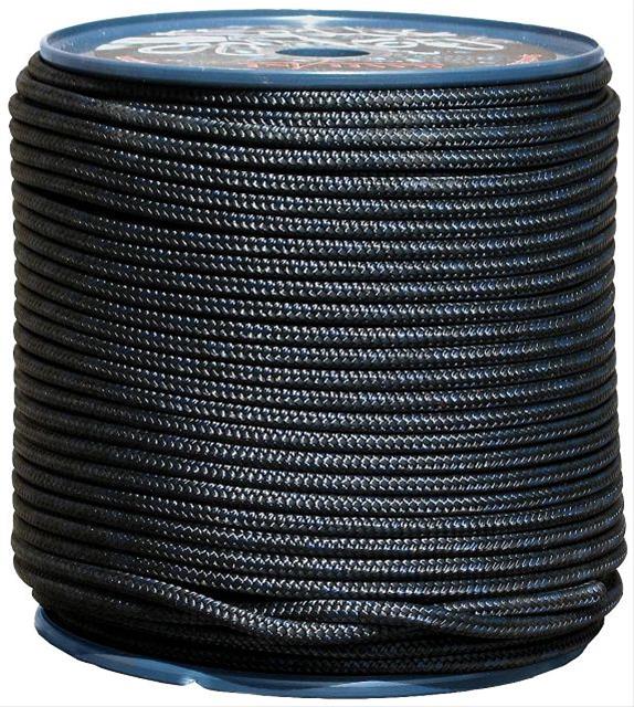 3/16 Reflective Polyester Rope Black