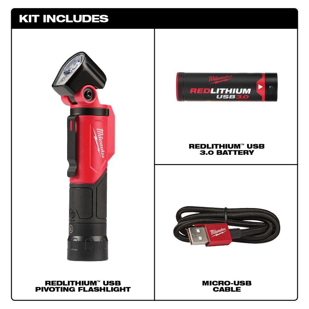 りー Milwaukee Tool 2113-21 Milwaukee USB Rechargeable Pivoting