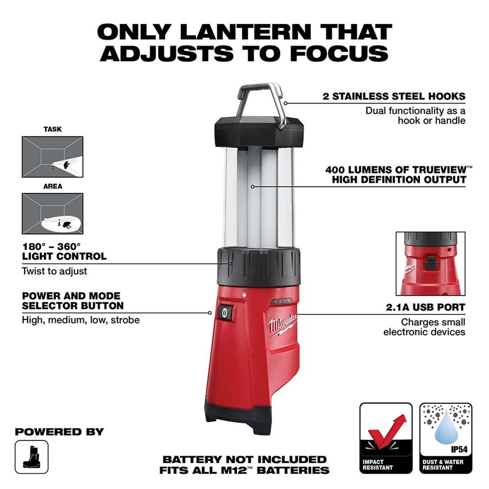 Milwaukee Tool 2362-20 Milwaukee M12 Trouble Lights with USB