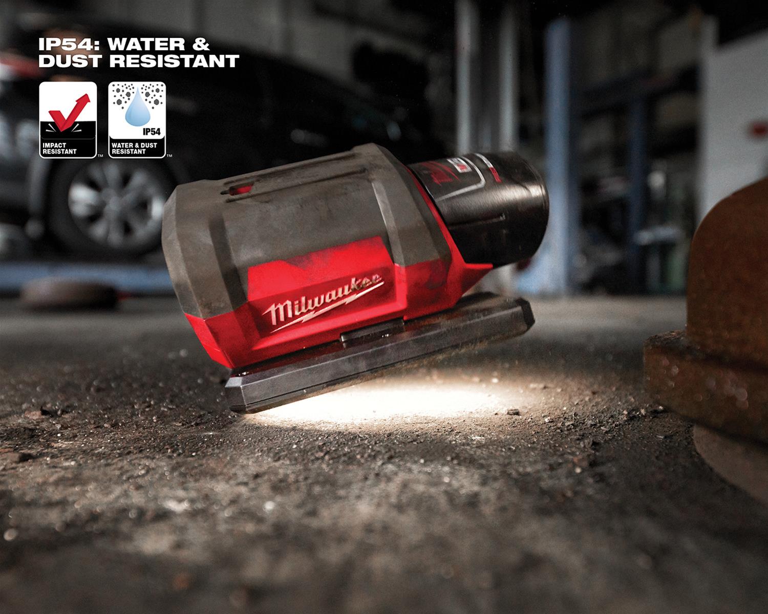 Milwaukee 2367-20 M12 Rover Service & Repair Floodlight – LED, 700 Lumens, IP54, Cordless 12V (Battery Not Included)