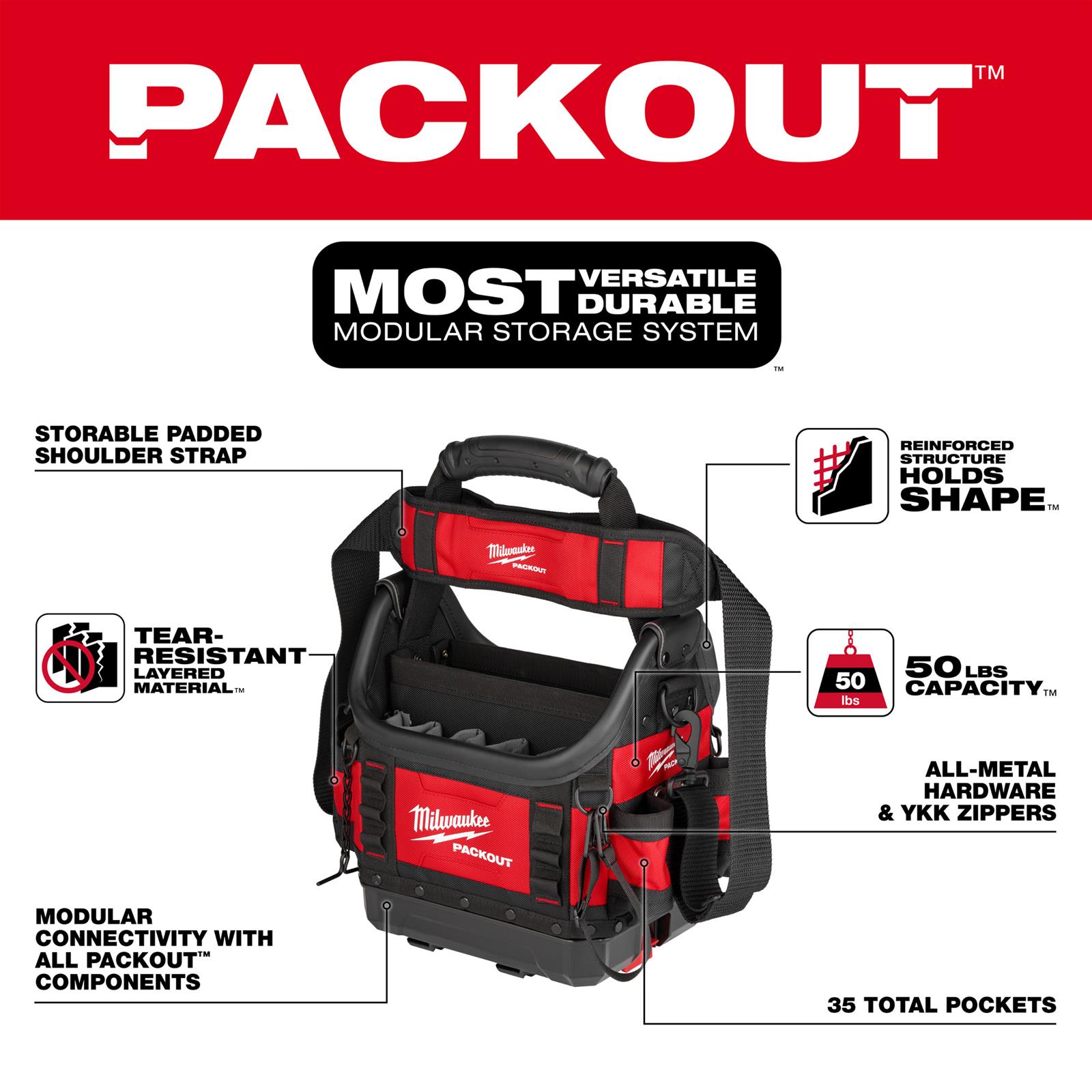 Milwaukee Tool 48-22-8311 Milwaukee PACKOUT 10 in. Structured