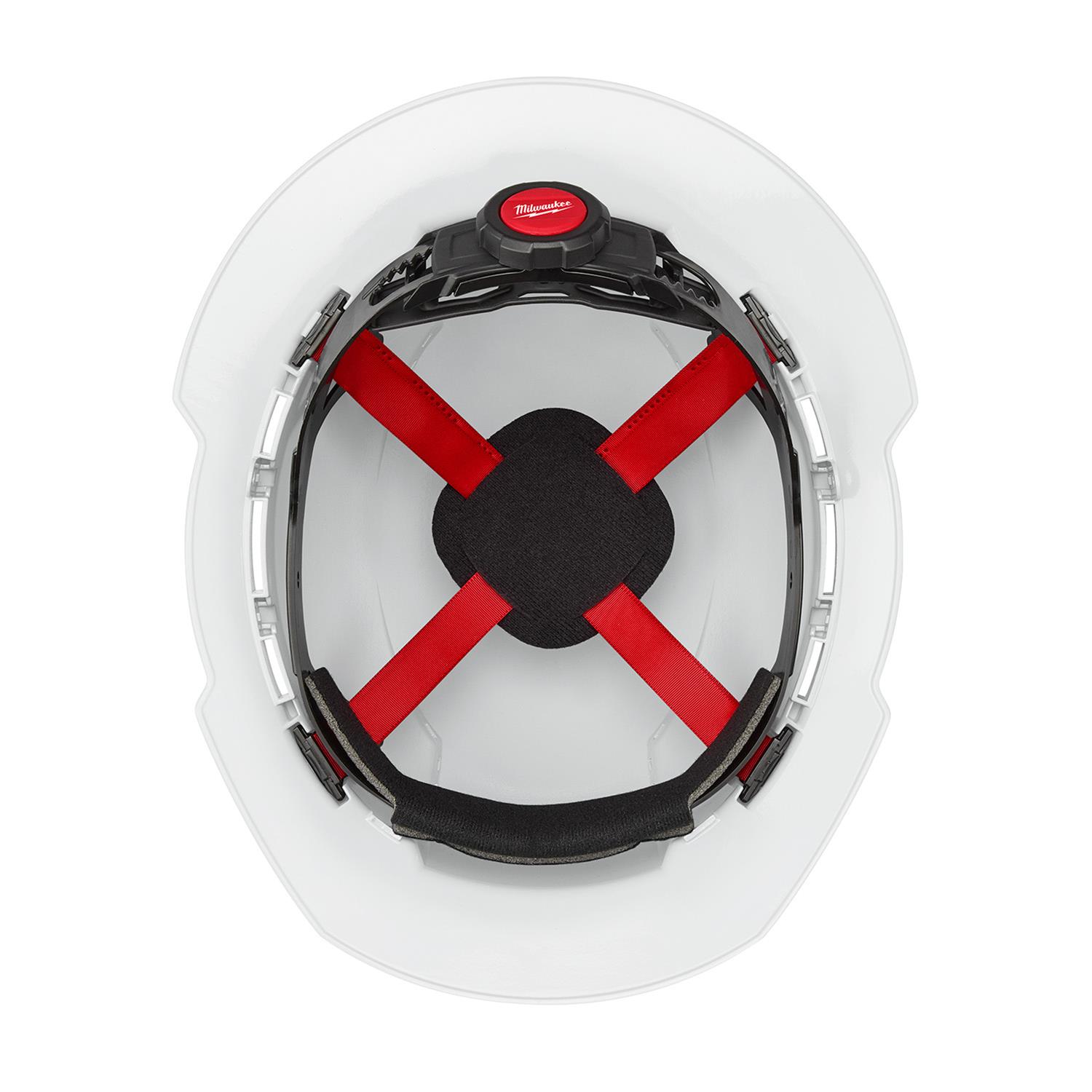 Milwaukee Tool 48731201 Milwaukee Full Brim Vented Hard Hats with 4