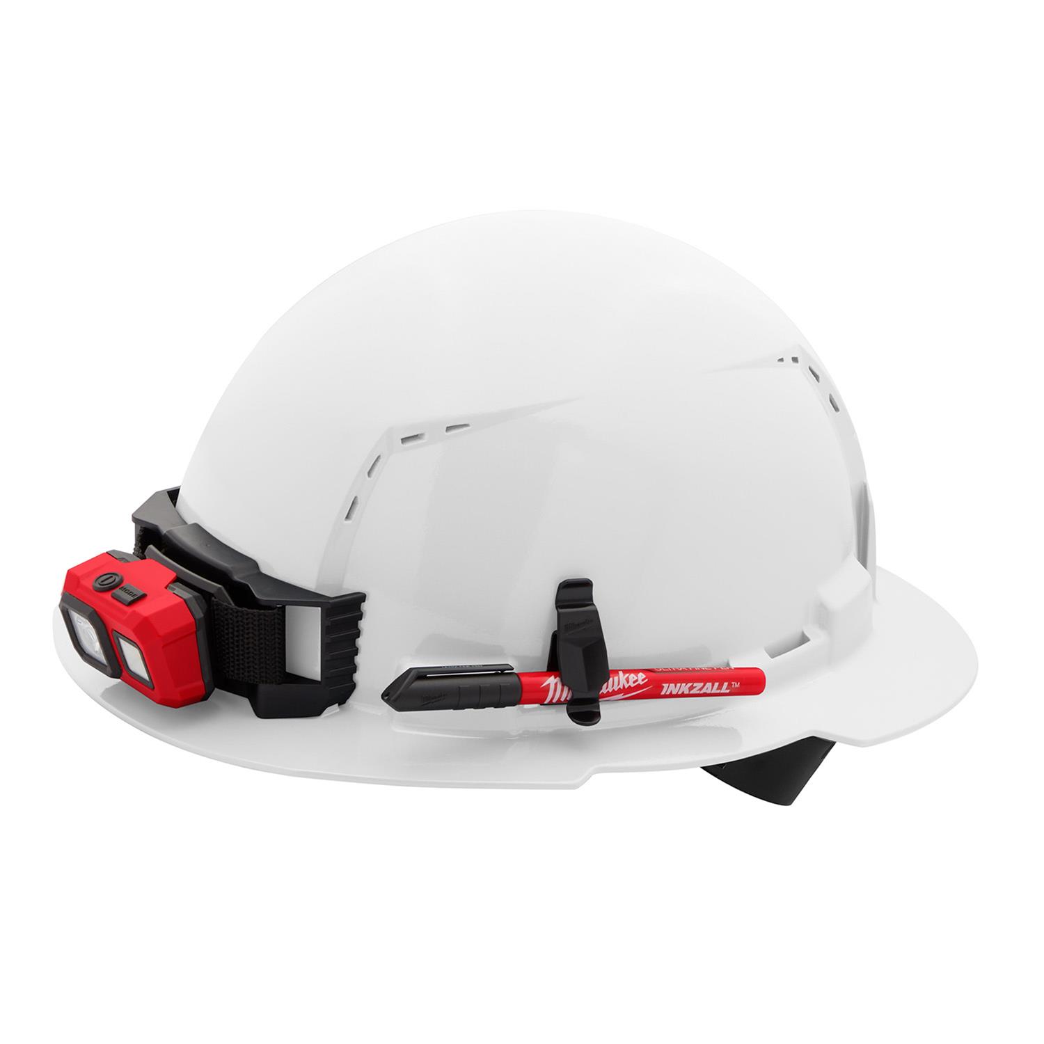 thumbnail image 2 of Milwaukee Tool BOLT Orange Full Brim Vented Hard Hat W/6pt Ratcheting Suspension (USA) - Type 1, Class C 2 of 13