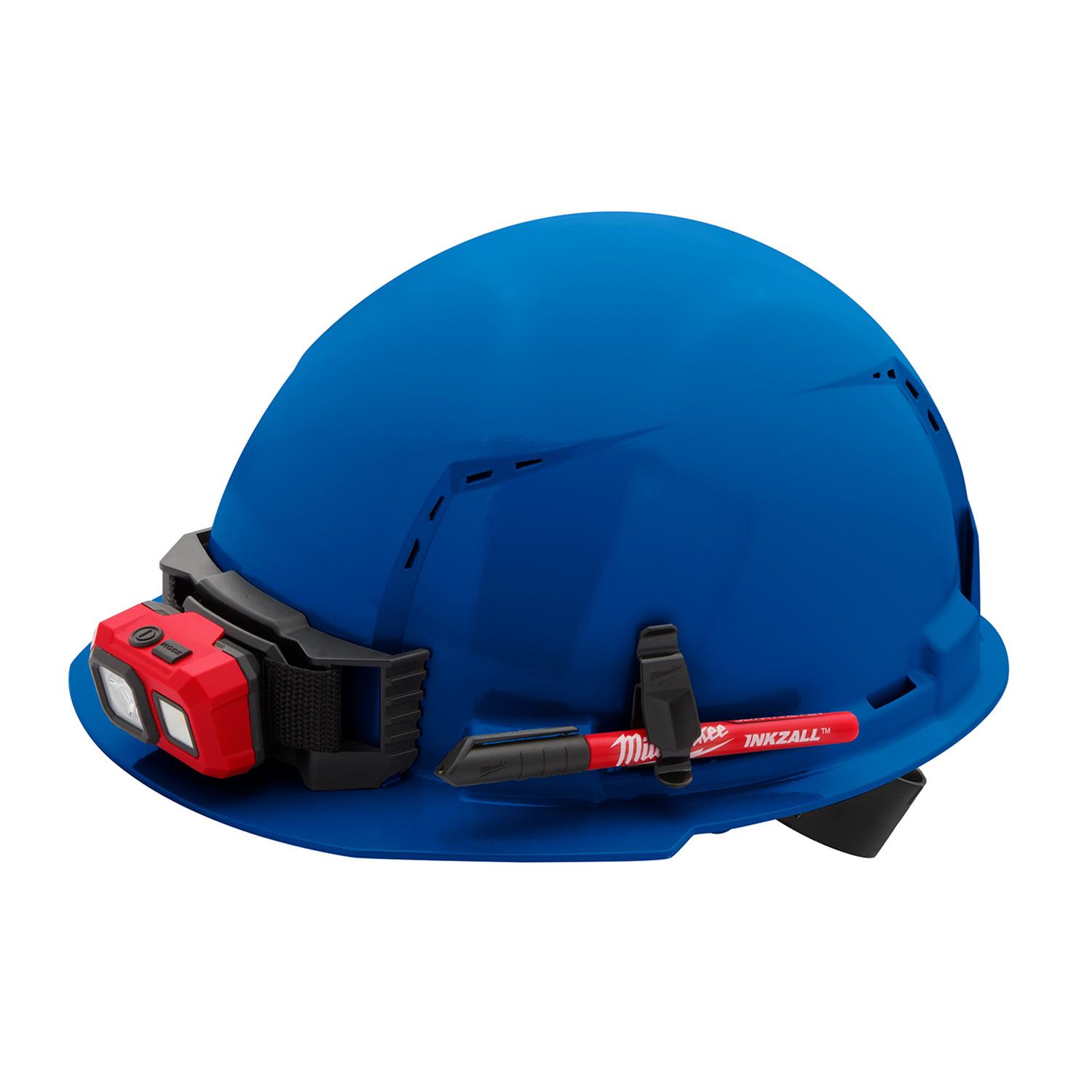 Milwaukee Tool 48731204 Milwaukee Front Brim Vented Hard Hats with 4