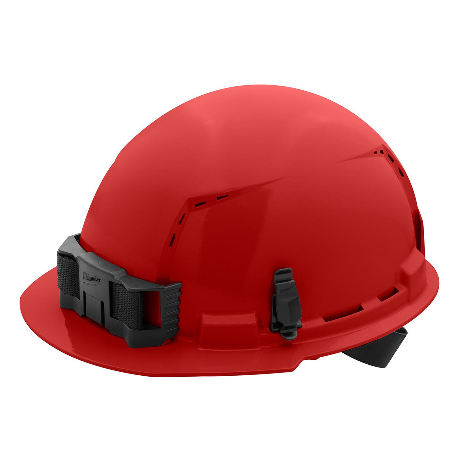 Milwaukee Tool 48-73-1208 Milwaukee Front Brim Vented Hard Hats with  4-Point Ratcheting Suspension DX Engineering
