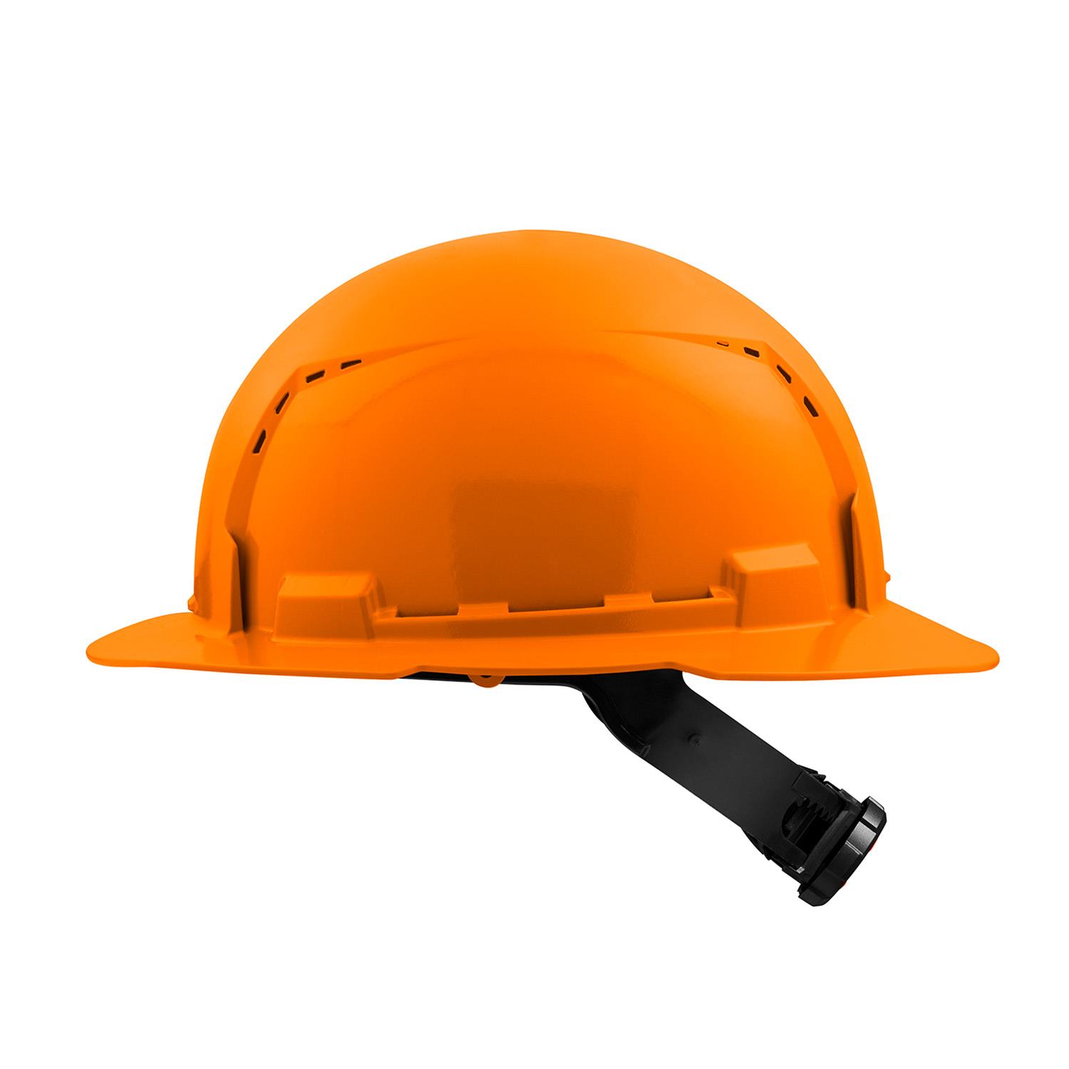 Milwaukee BOLT™ Orange Front Brim Hard Hat – Type 1 Class E, 4-Point Ratcheting Suspension, Made In USA