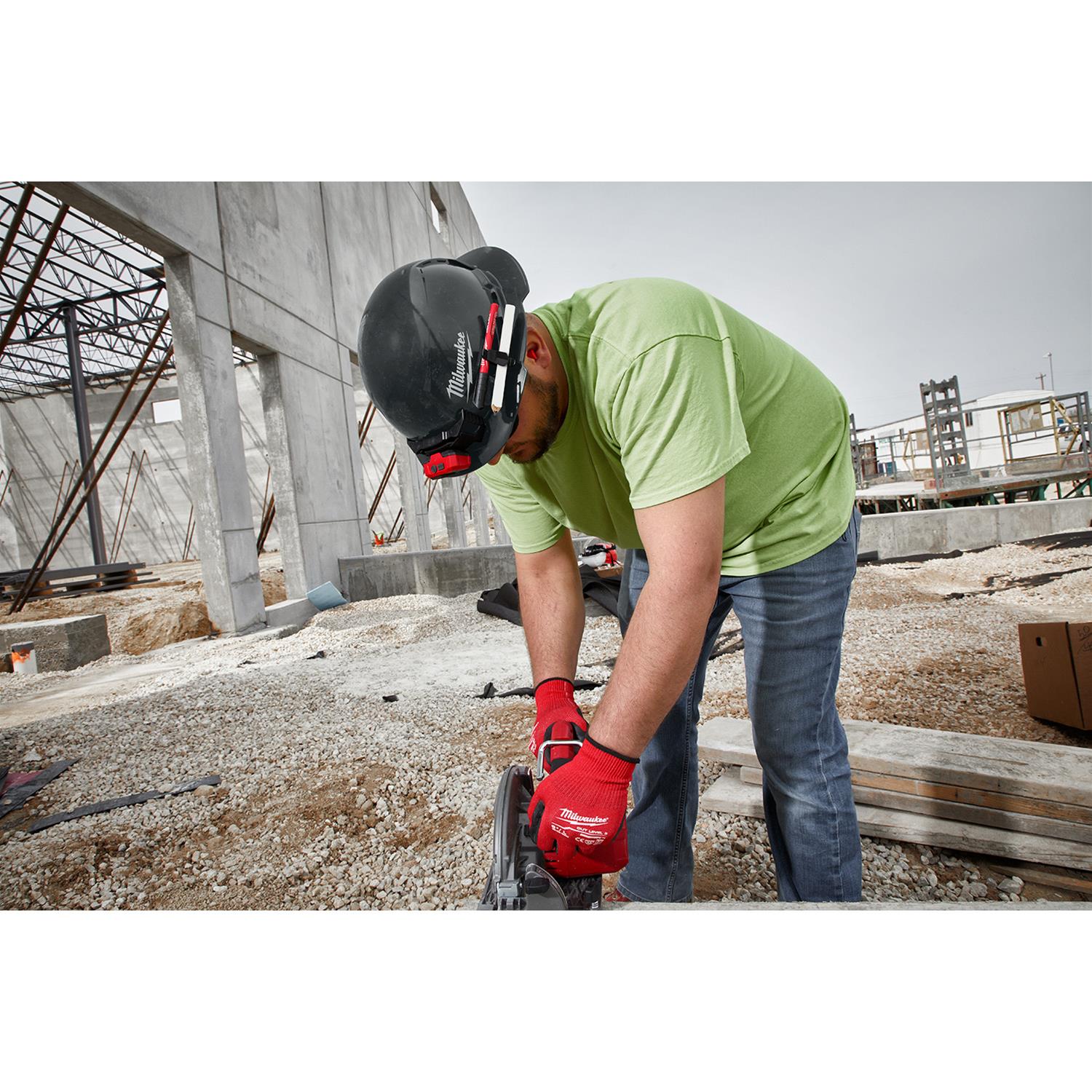 Milwaukee Tool 48731235 Milwaukee Full Brim Vented Hard Hats with 6
