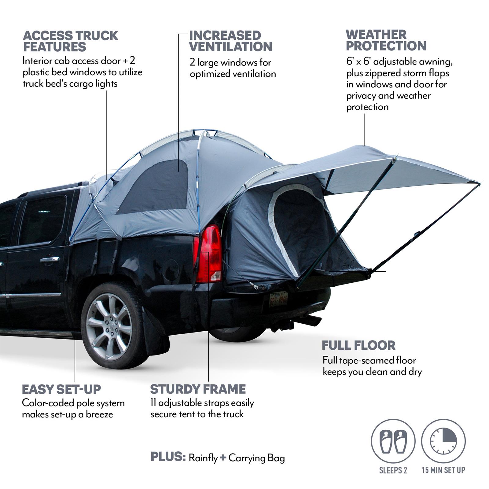 Napier Sportz Avalanche Truck Tent - Thumbnail 3
