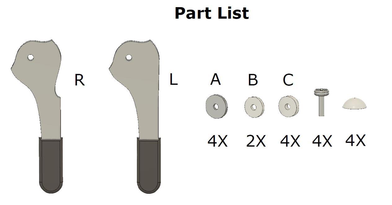 Chelegance CH0020001 Chelegance Radio Legs for Yaesu FT818