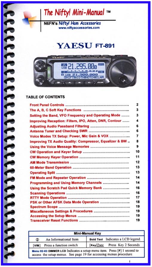 3 Items Includes RT Systems Programming Software/Cable Kit Accessories Mini-Manual and Ham Guides TM Quick Reference Card Yaesu FT-891 Accessory Bundle Nifty