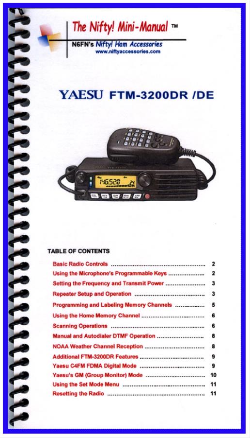 Nifty Accessories MMFTM3200DR Nifty Accessories Reference Guides DX