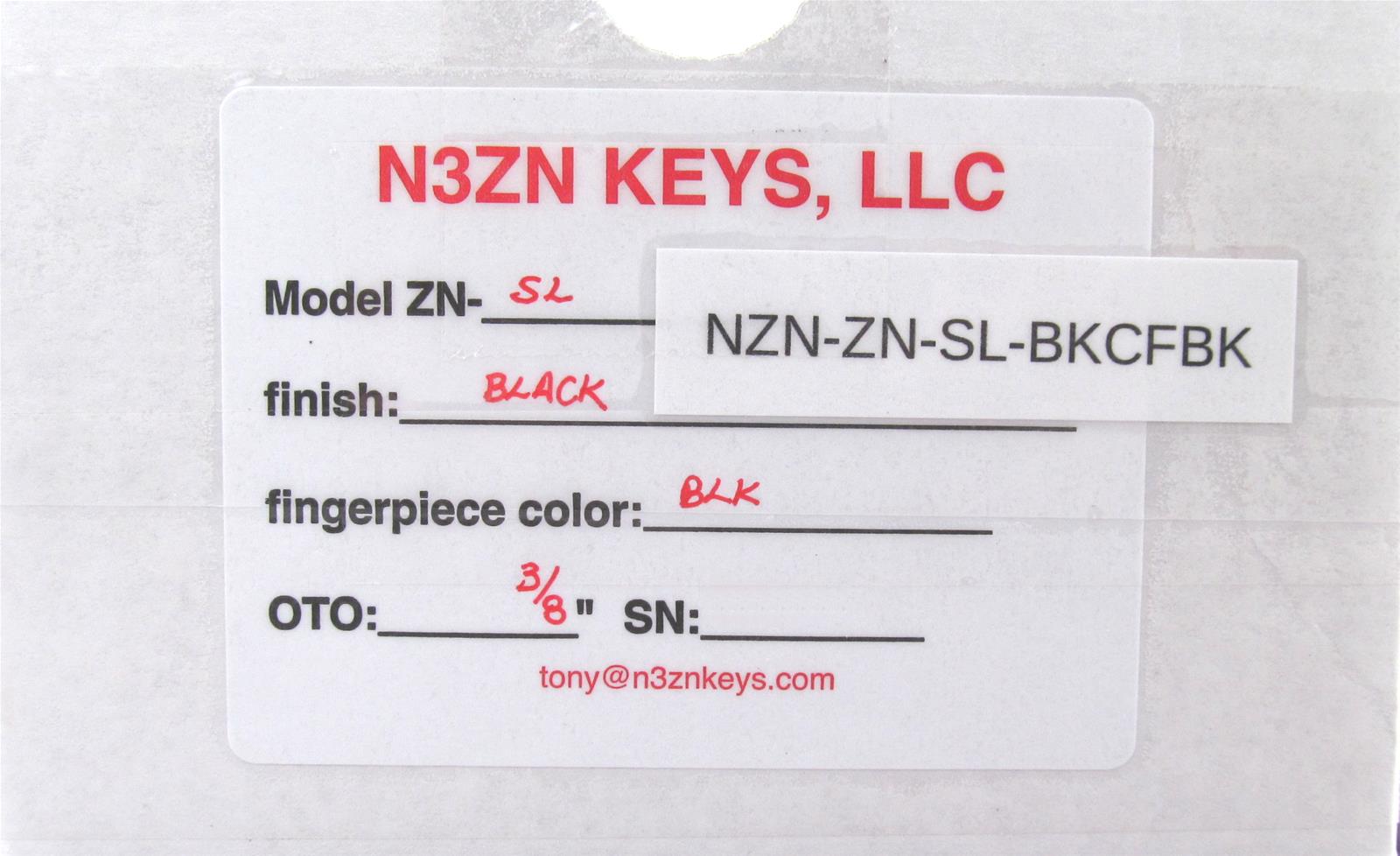 N3ZN Keys ZN-SL-BKCFBK N3ZN Keys ZN-SL Single Lever Paddle Keys