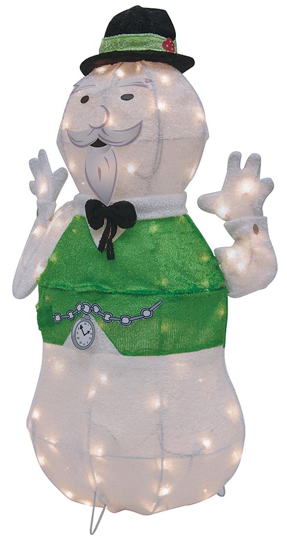 Summit Gifts 46418 Sam the Snowman 32 in. Tinsel-Light