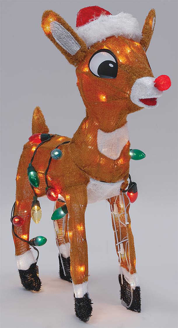 Summit Gifts 60552-led Rudolph The Red-nosed Reindeer Tinsel-light 