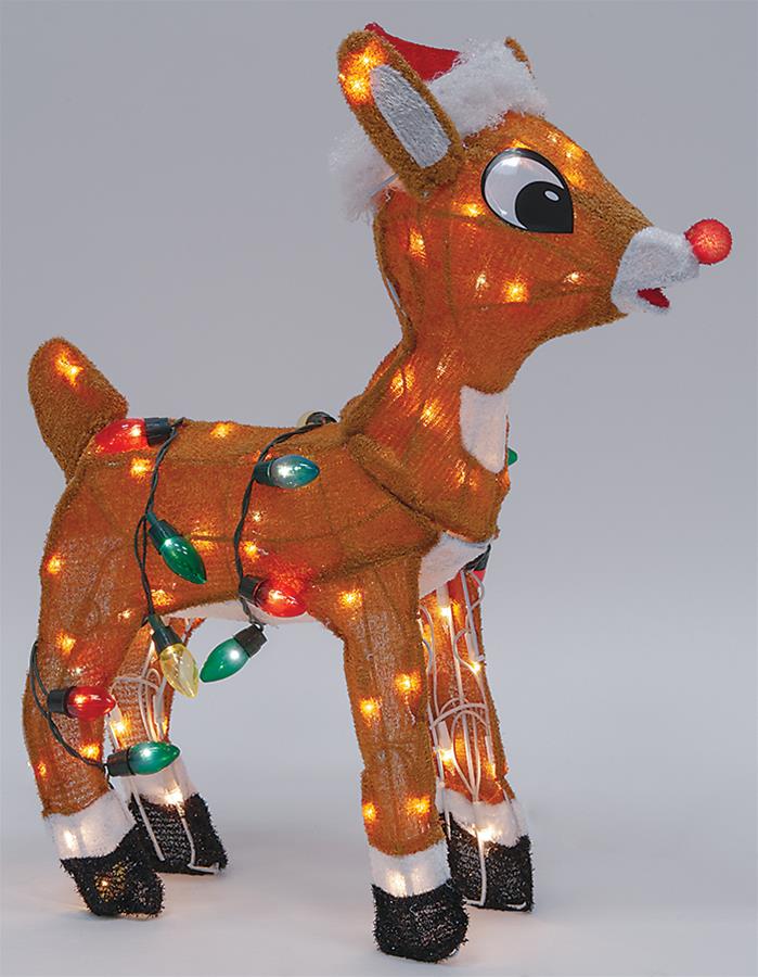 Summit Gifts 60552-LED Rudolph the Red-Nosed Reindeer Tinsel-Light | DX ...