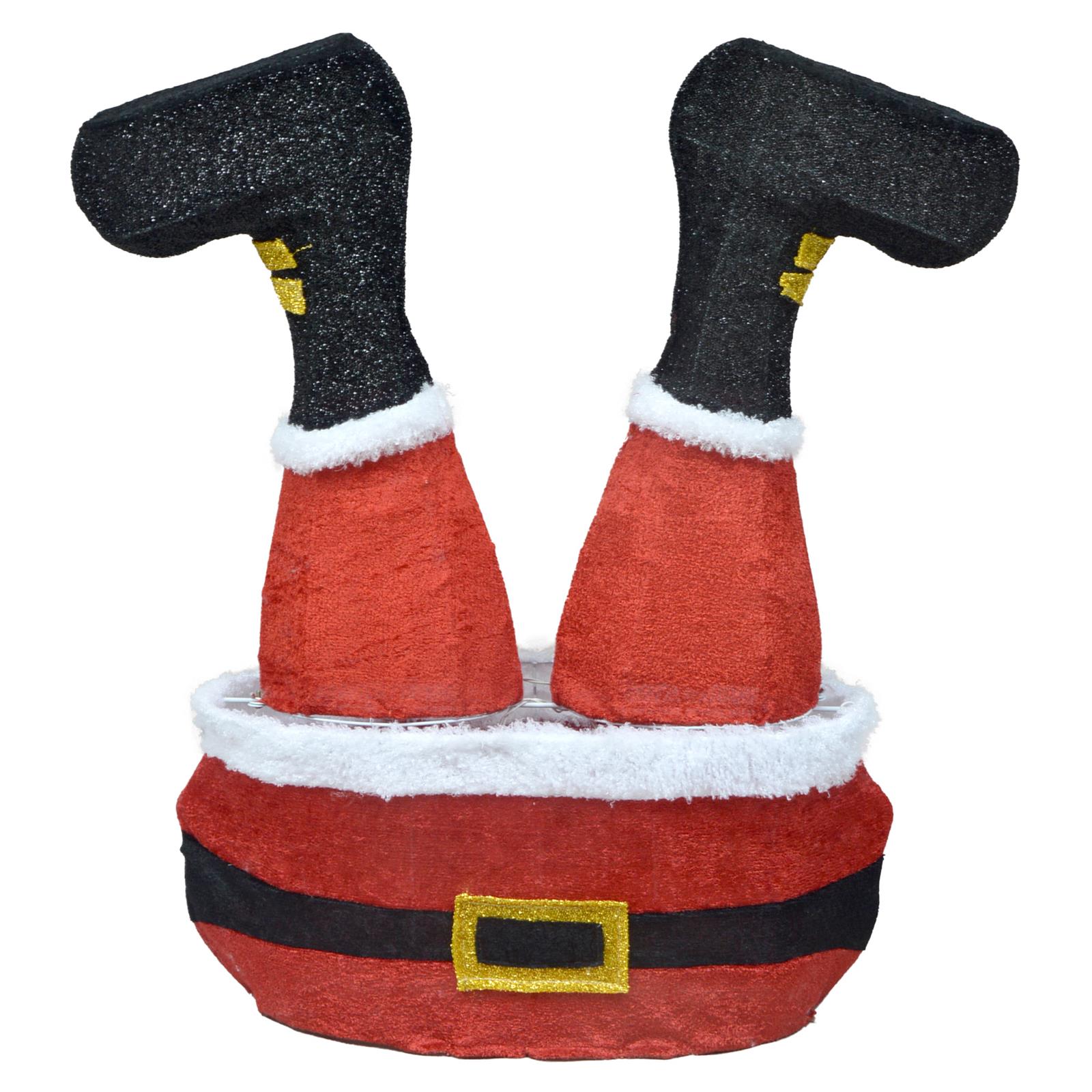Summit Gifts 76218 Upside-Down Santa Claus Tinsel-Light