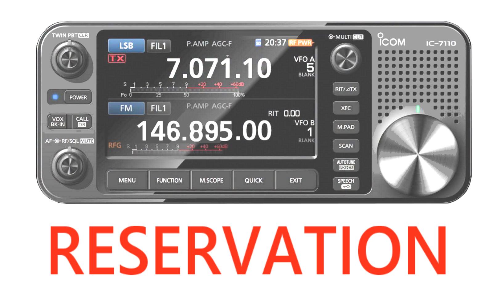 ICOM IC-7110 Icom IC-7110 HF/VHF/UHF All Mode Transceiver