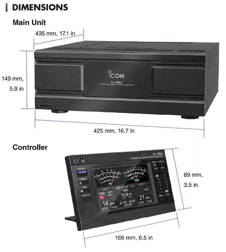 ICOM IC-PW2 ICOM IC-PW2 HF/50 MHz ALL Band 1 kW Linear Amplifier ...