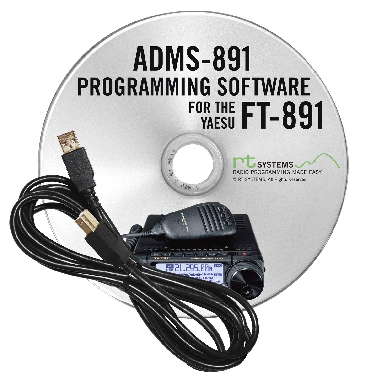 RT Systems ADMS-891 Programming Software ONLY for the Yaesu FT-891
