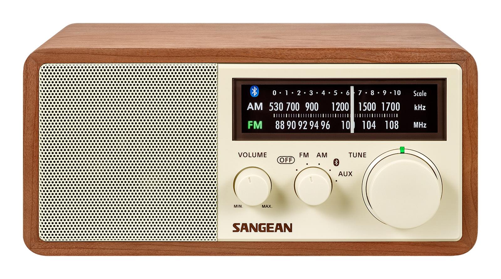 Sangean WR-16 AM/FM Bluetooth Wooden Cabinet Radio - Thumbnail 2