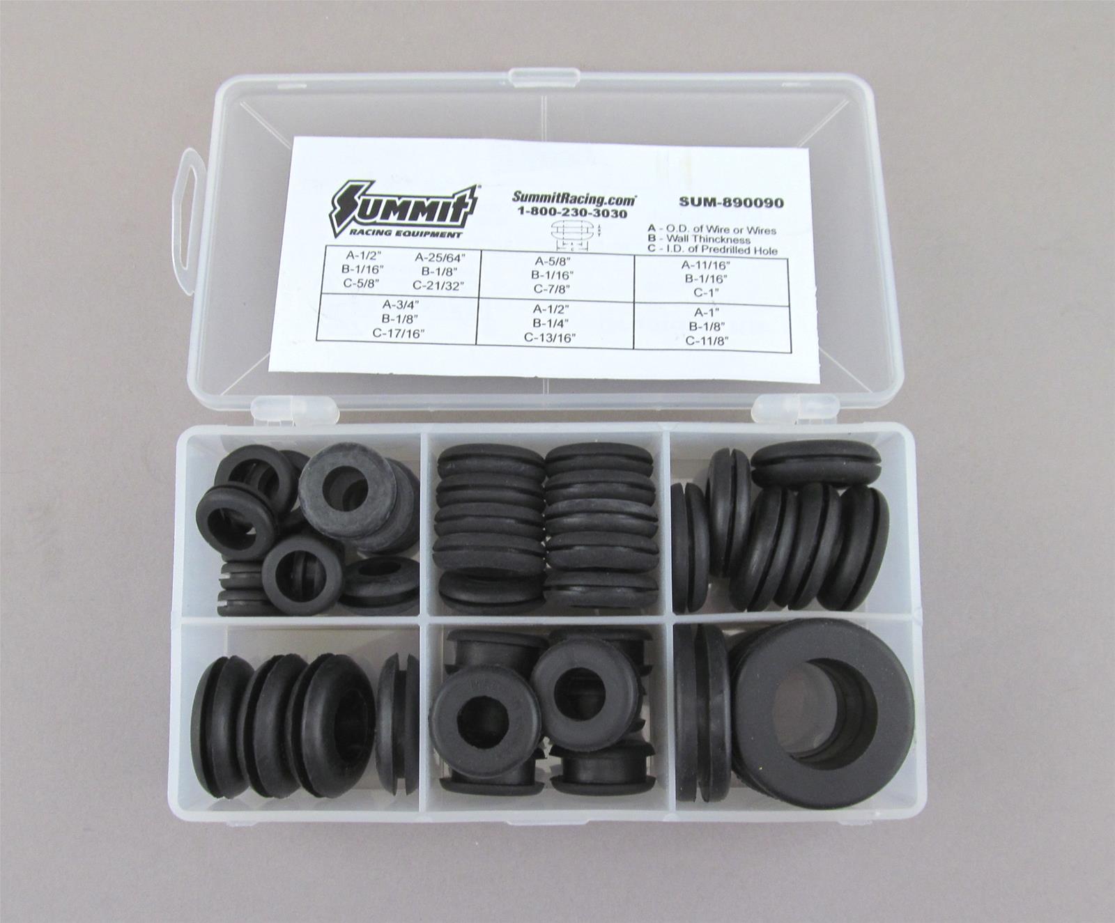Summit Racing SUM-890090 Grommet Assortment Kits | DX Engineering
