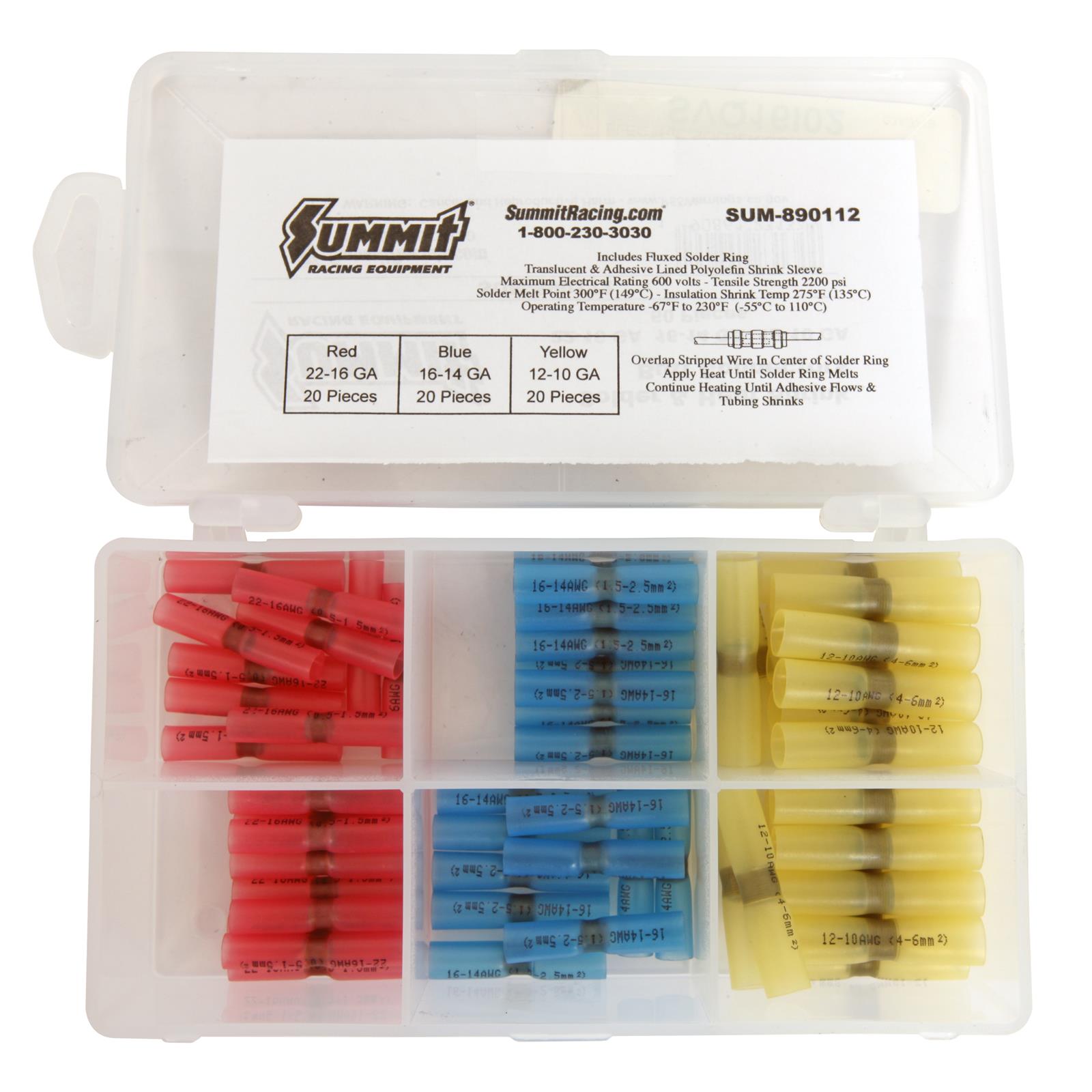 thumbnail image 2 of 520-Piece Solderless Electrical Terminal Connector Kit – Dash Wiring Assortment 2 of 6