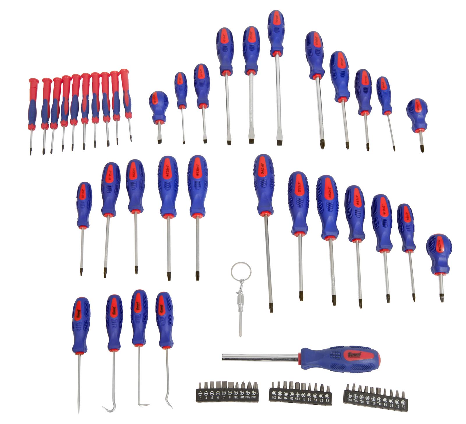 Summit Racing SUM-900292 Summit Racing™ 69-Piece Screwdriver Sets